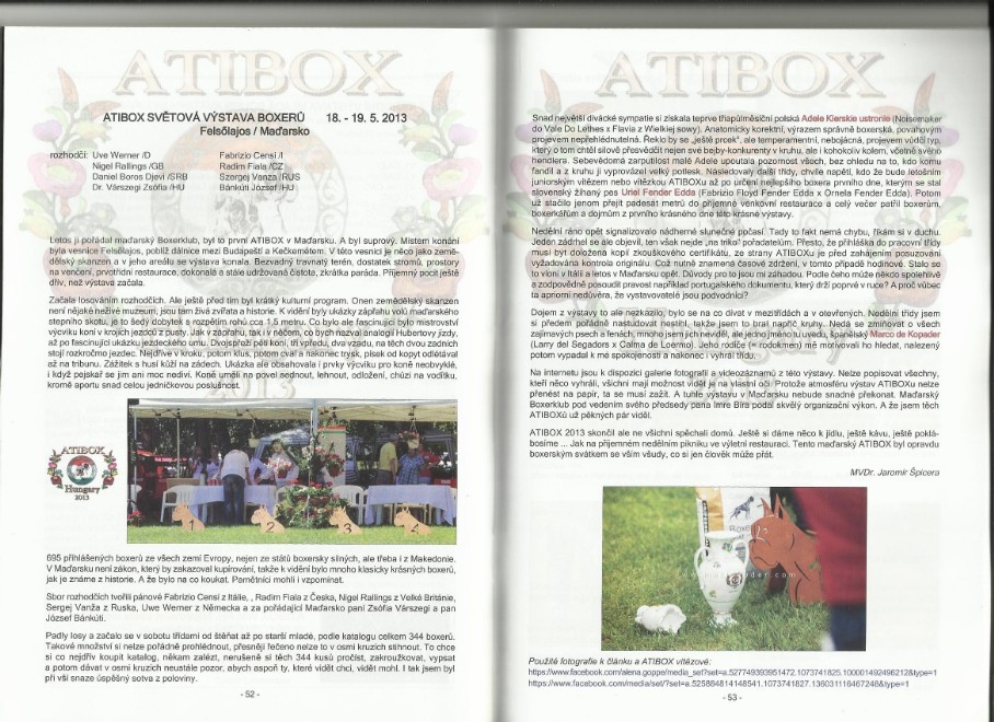 Cseh tudósítás Atibox 2013